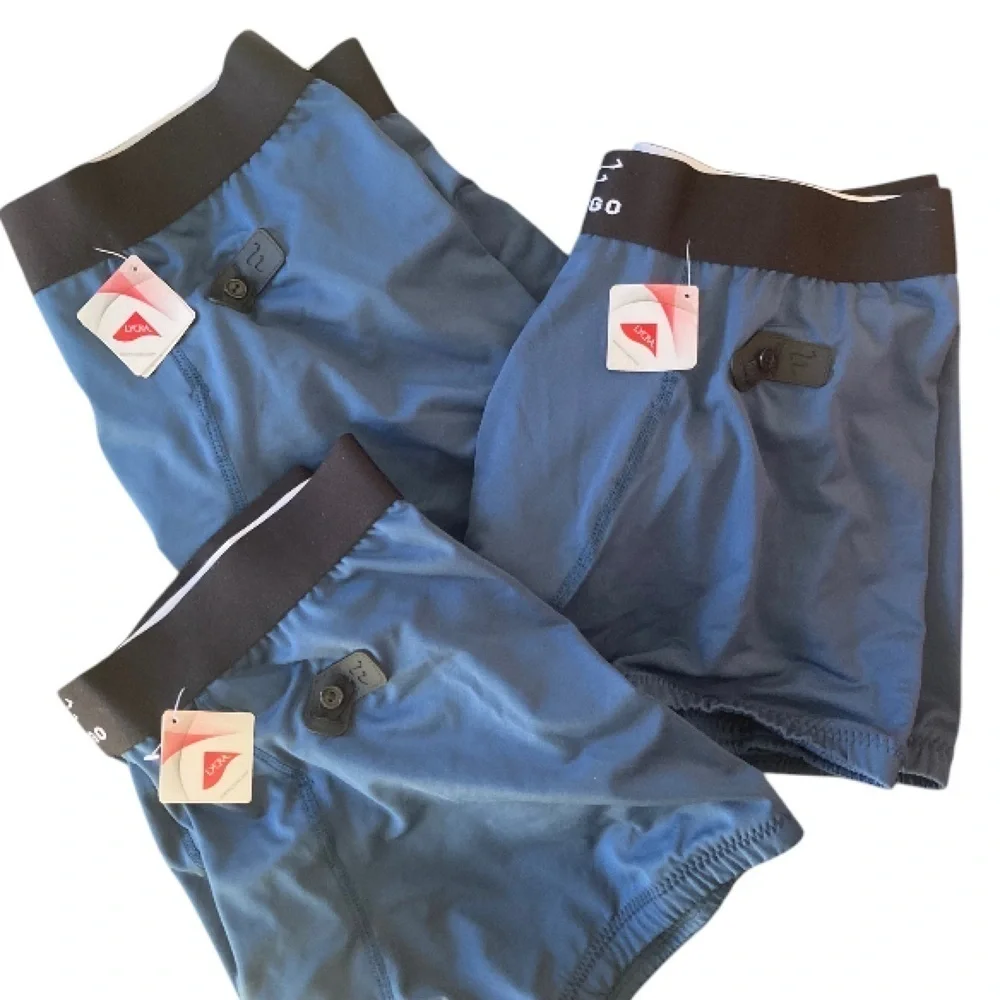 Frigo Men’s Briefs 3 Pair coolmax stretch collection trunks size Medium Blue NWT